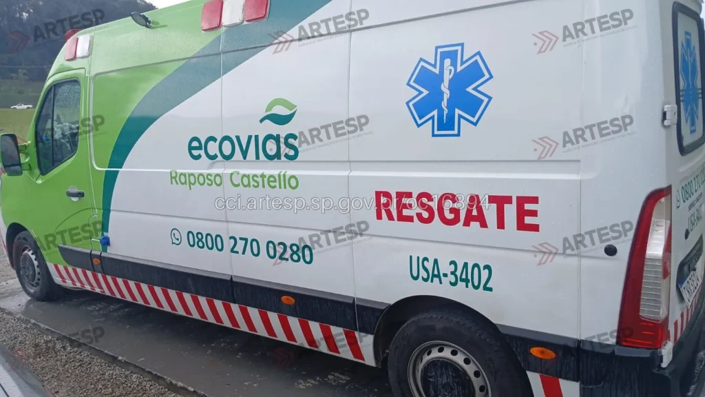 Ambulância Ecovias Raposo Castello