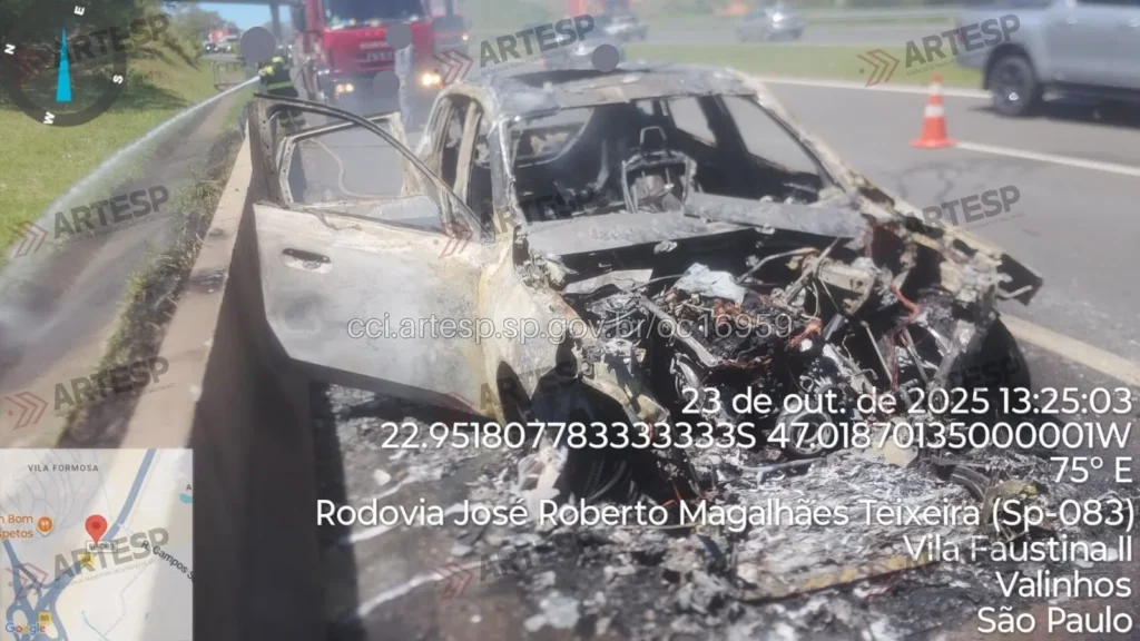 BMW X3 fogo anel viário magalhães teixeira