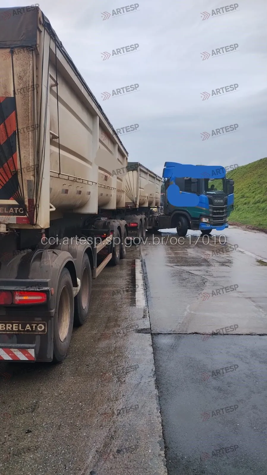Carreta Scania R540 no rodoanel