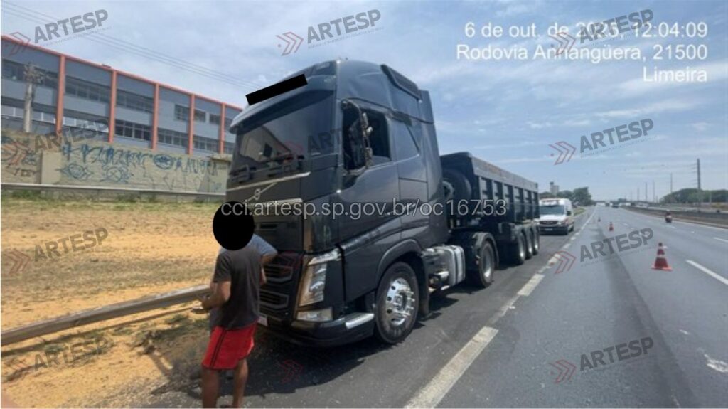 Carreta Volvo FH 460 rodovia anhanguera limeira
