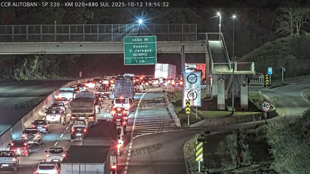 Congestionamento no local