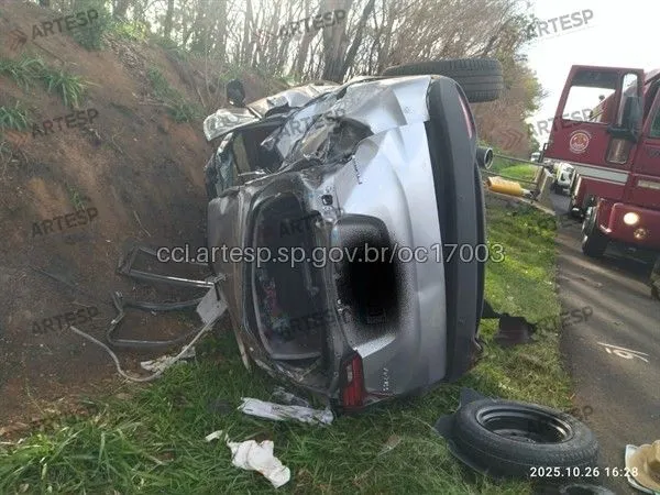 Honda HRV rodovia dos Bandeirantes acidente