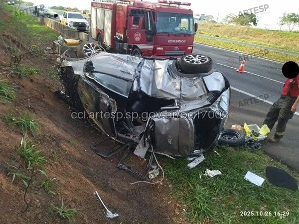 Honda HRV rodovia dos Bandeirantes acidente
