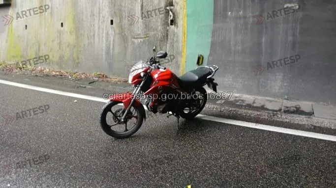 moto rodovia Anchieta acidente