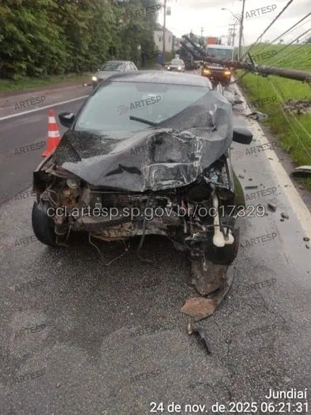 Gol no km 54 da rodovia Anhanguera em Jundiaí