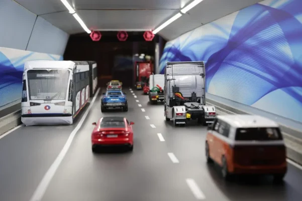 Maquete do Túnel Santos–Guarujá