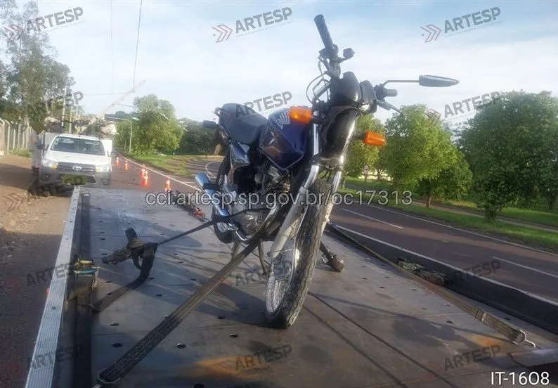 Moto Honda CG 150 rodovia raposo tavares km 564,7 Prudente