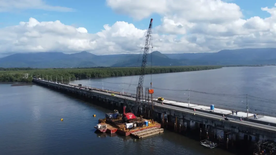 Obras do VLT na Área Continental
