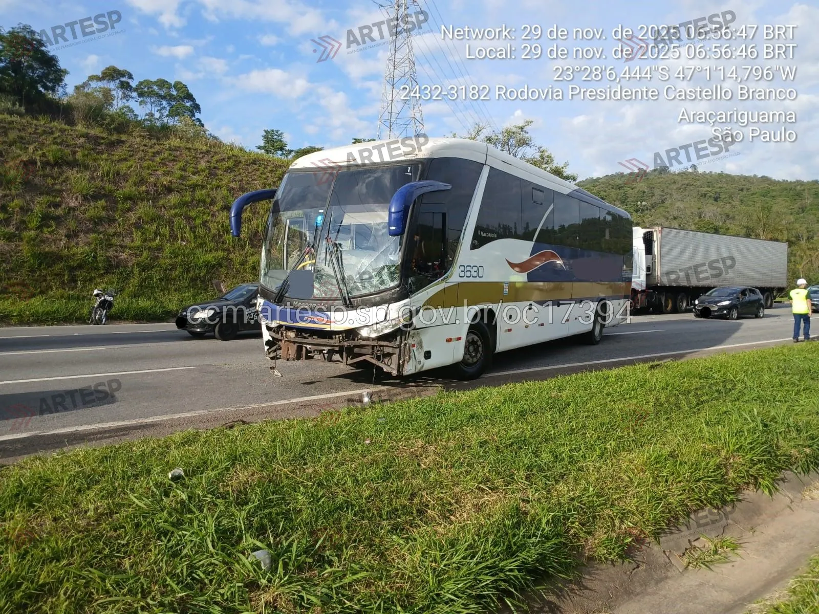 Ônibus Mercedes-Benz Marcopolo rodovia castelo branco