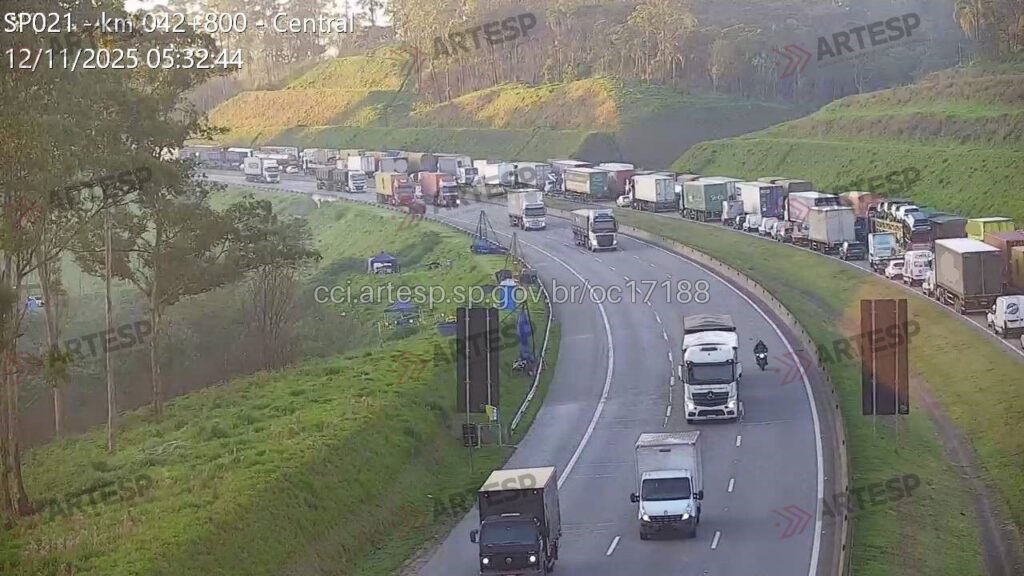 Reflexo do acidente no tráfego rodoanel