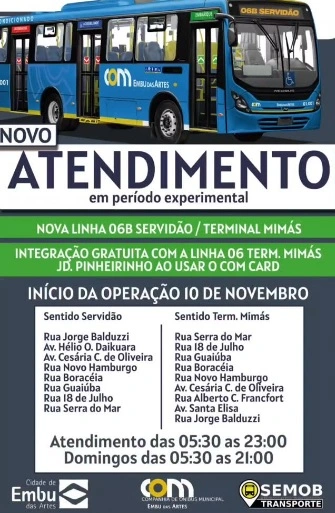 linha 06b embu das artes