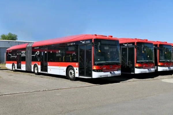 ônibus elétricos articulados