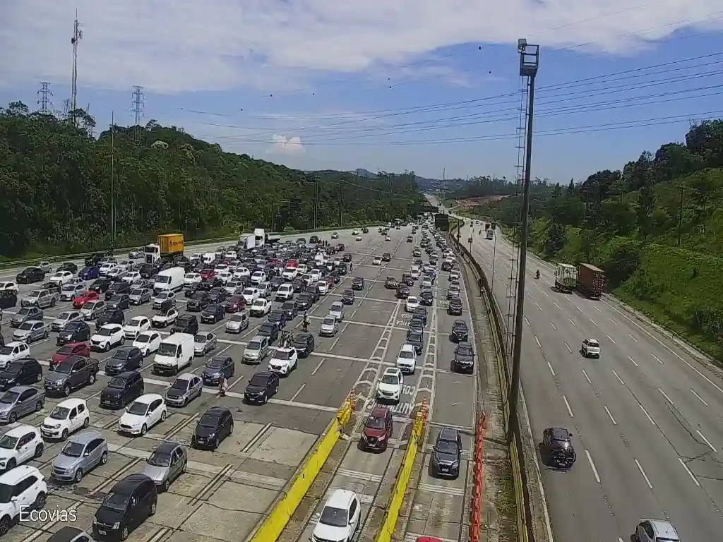 Pedágio no km 32 da rodovia dos Imigrantes