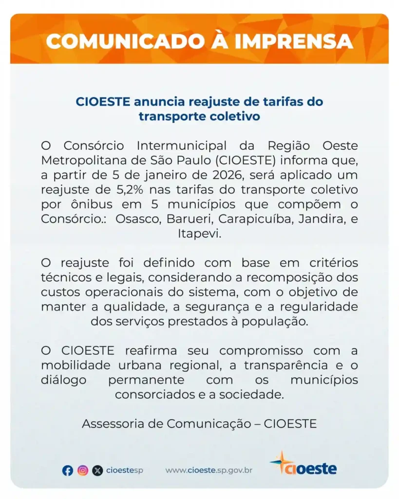 cioeste tarifa