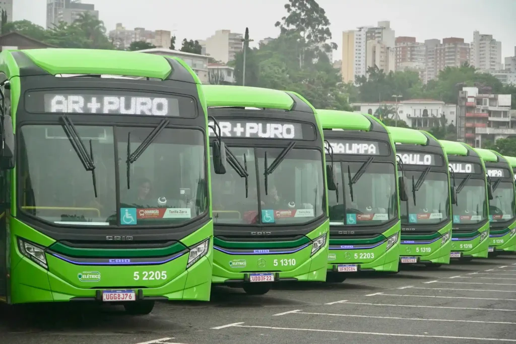 mais ônibus elétricos sp