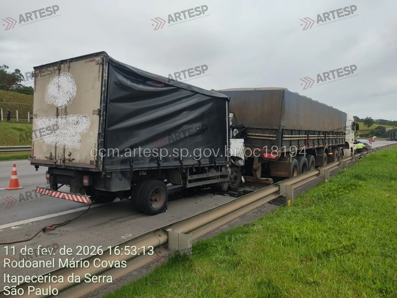 Carreta VW 28.460 e caminhão VW 9.150 rodoanel