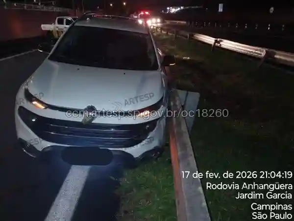 Fiat Toro rodovia anhanguera choque