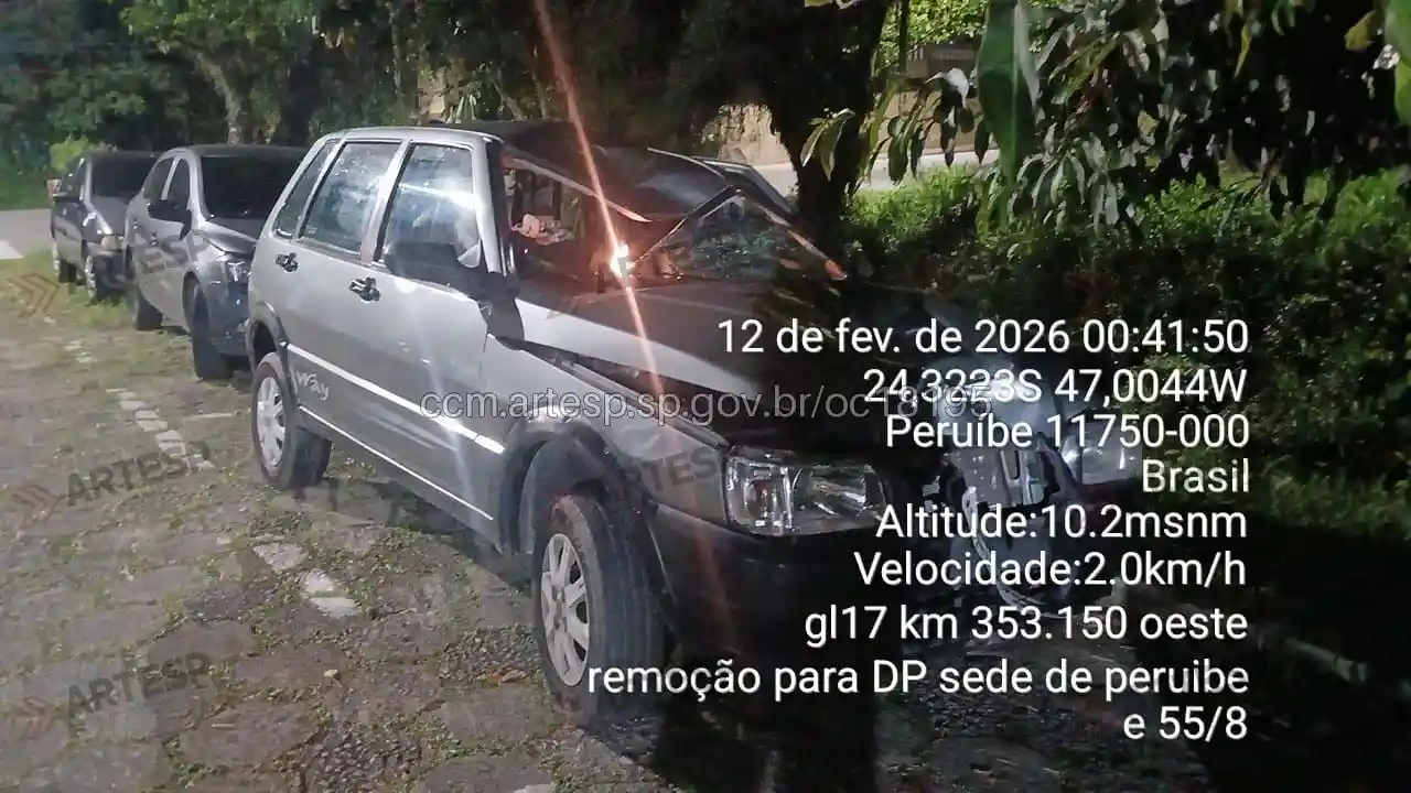 Fiat Uno rodovia padre manoel da Nóbrega itariri