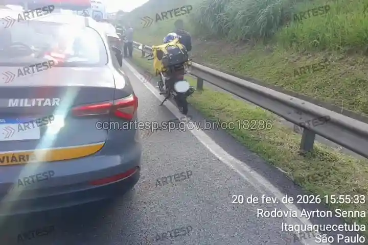 Moto Honda CG Fan 160 rodovia ayrton senna