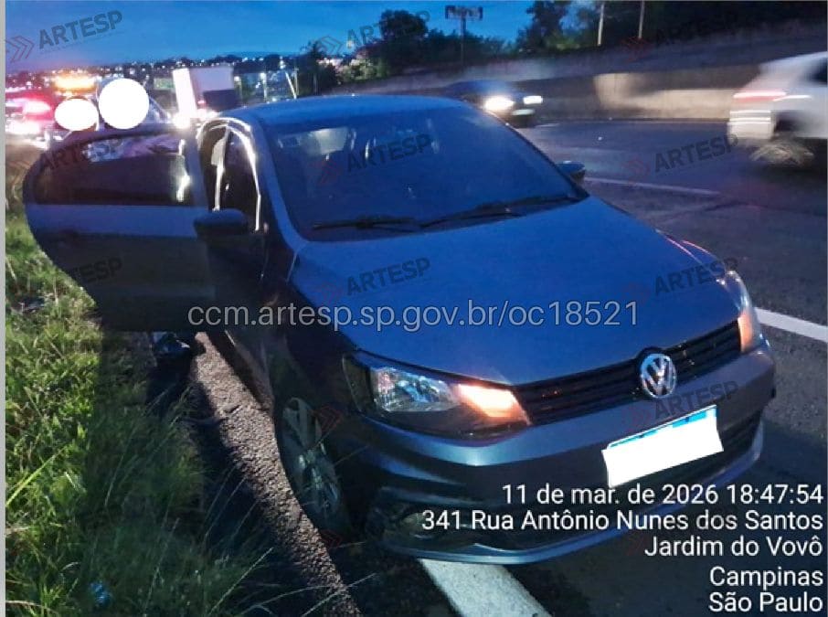 Automóvel Gol rodovia anhanguera campinas