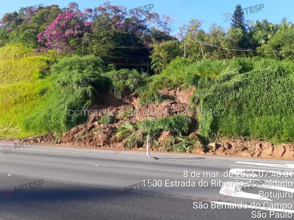 Deslizamento rodoanel sul