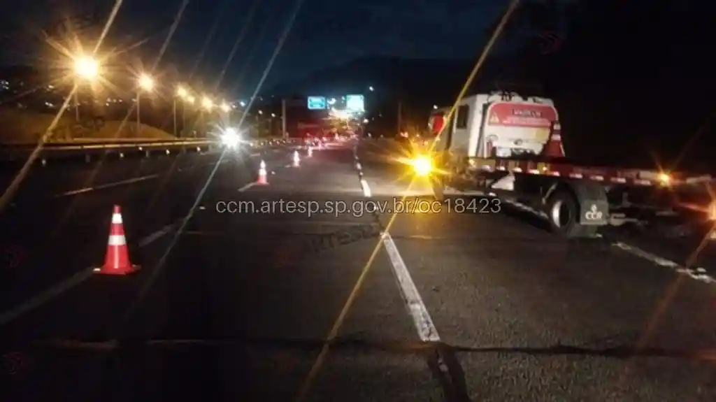 Local da ocorrência no rodoanel