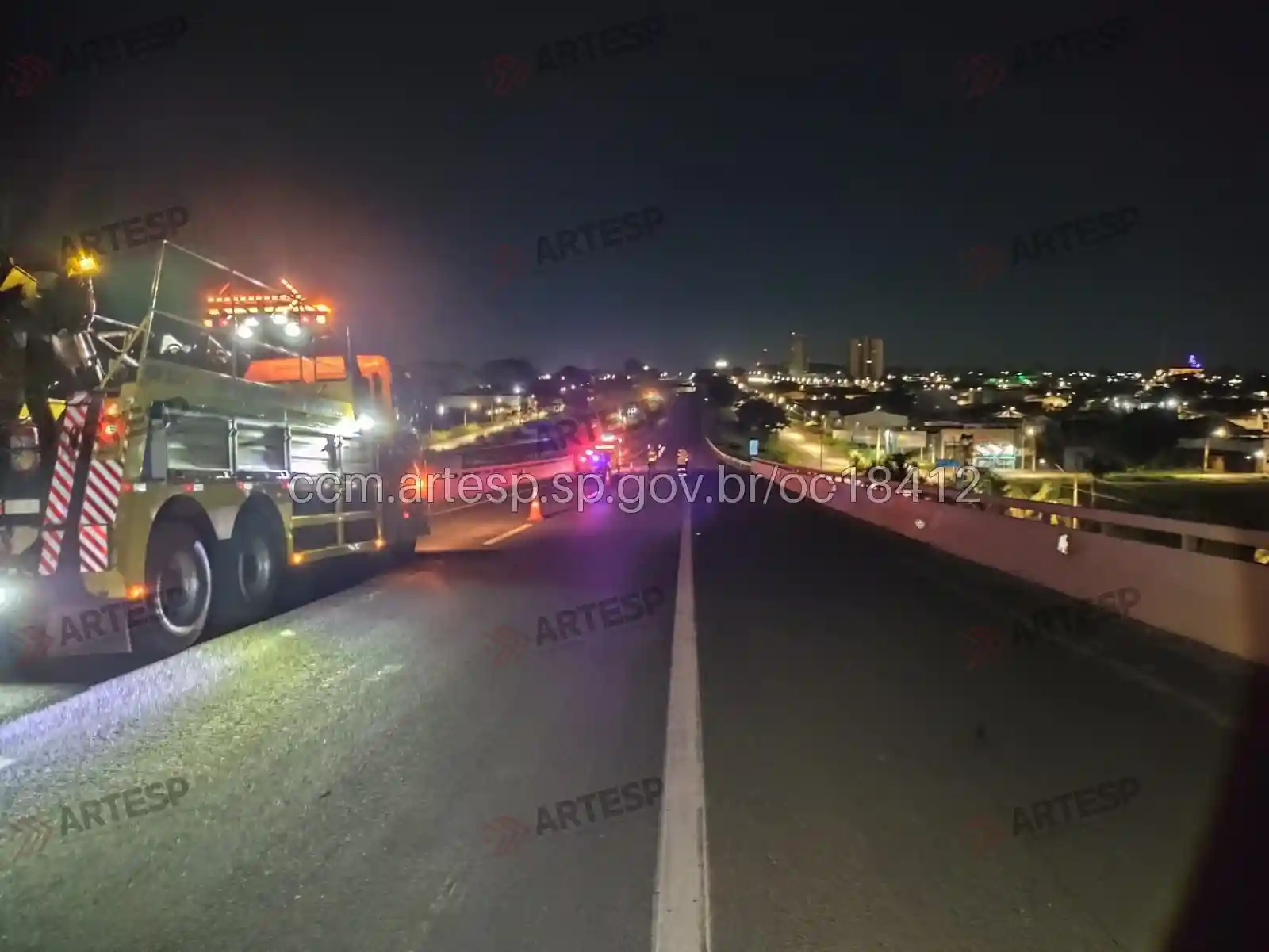 Local da ocorrência rodovia anhanguera orlândia