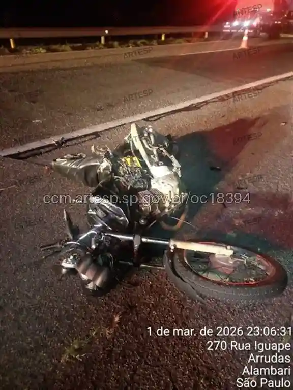 Moto Honda CG 150 rodovia raposo tavares alambari