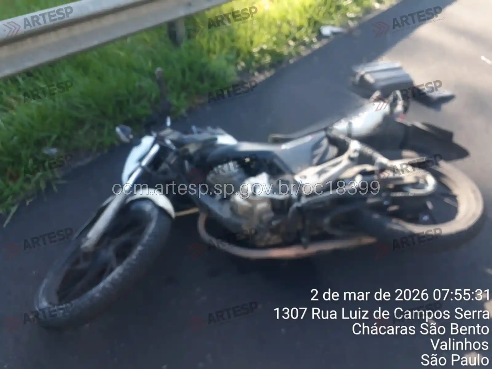 Moto Honda CG 160 rodovia anhanguera valinhos