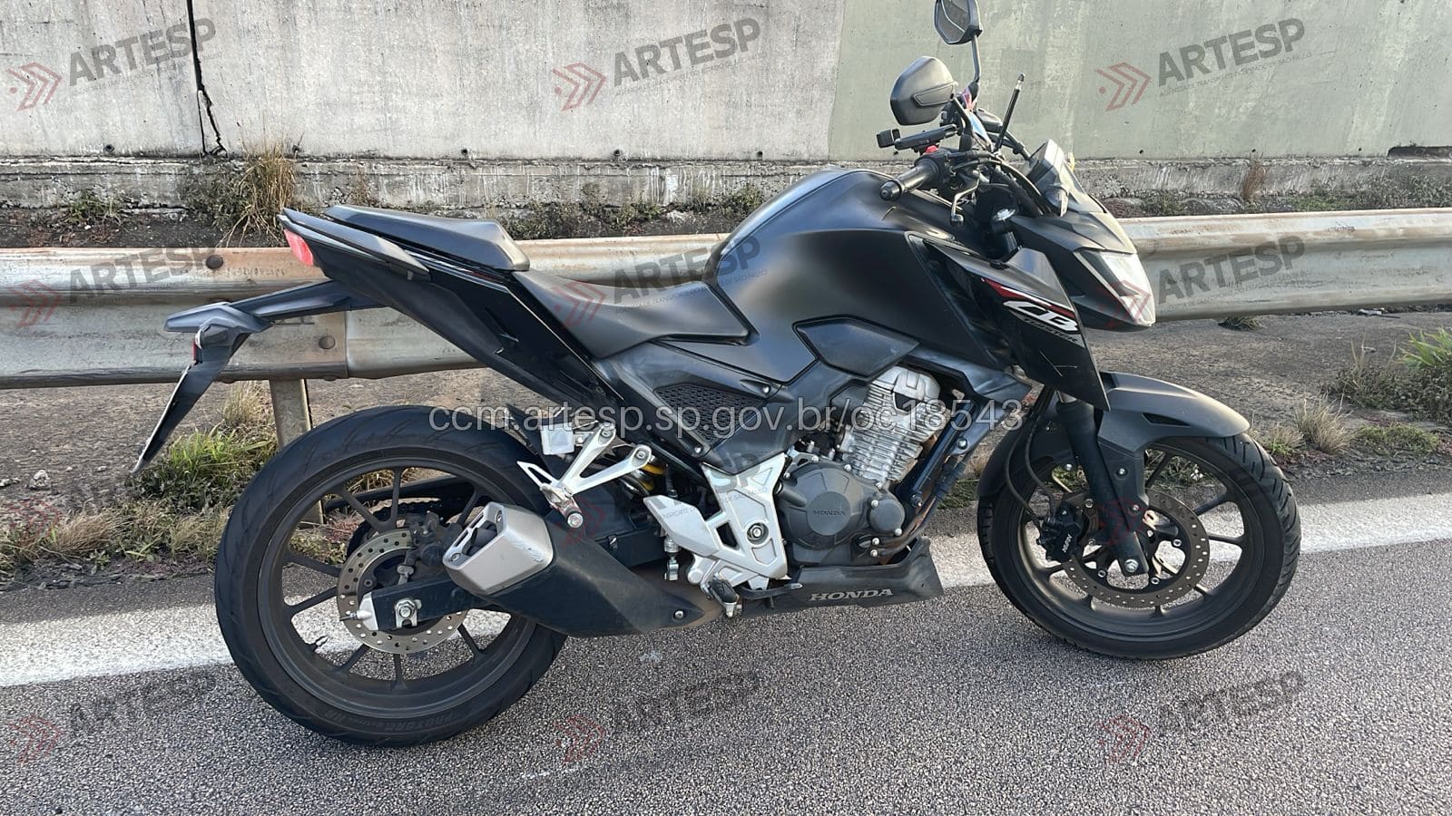 Moto Honda rodovia Campinas-Monte Mor