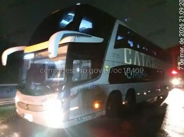 Ônibus catarinense rodovia dos Bandeirantes