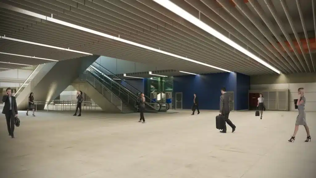 estação da Linha 2-Verde em Guarulhos sp