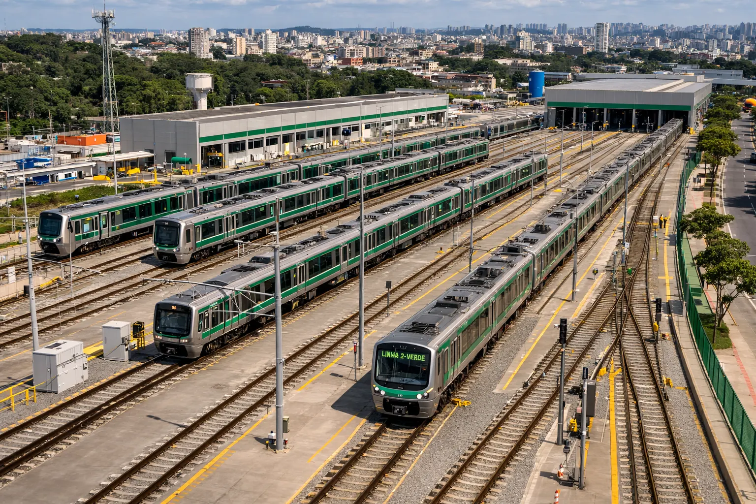 pátio paulo freire linha 2-verde metrô