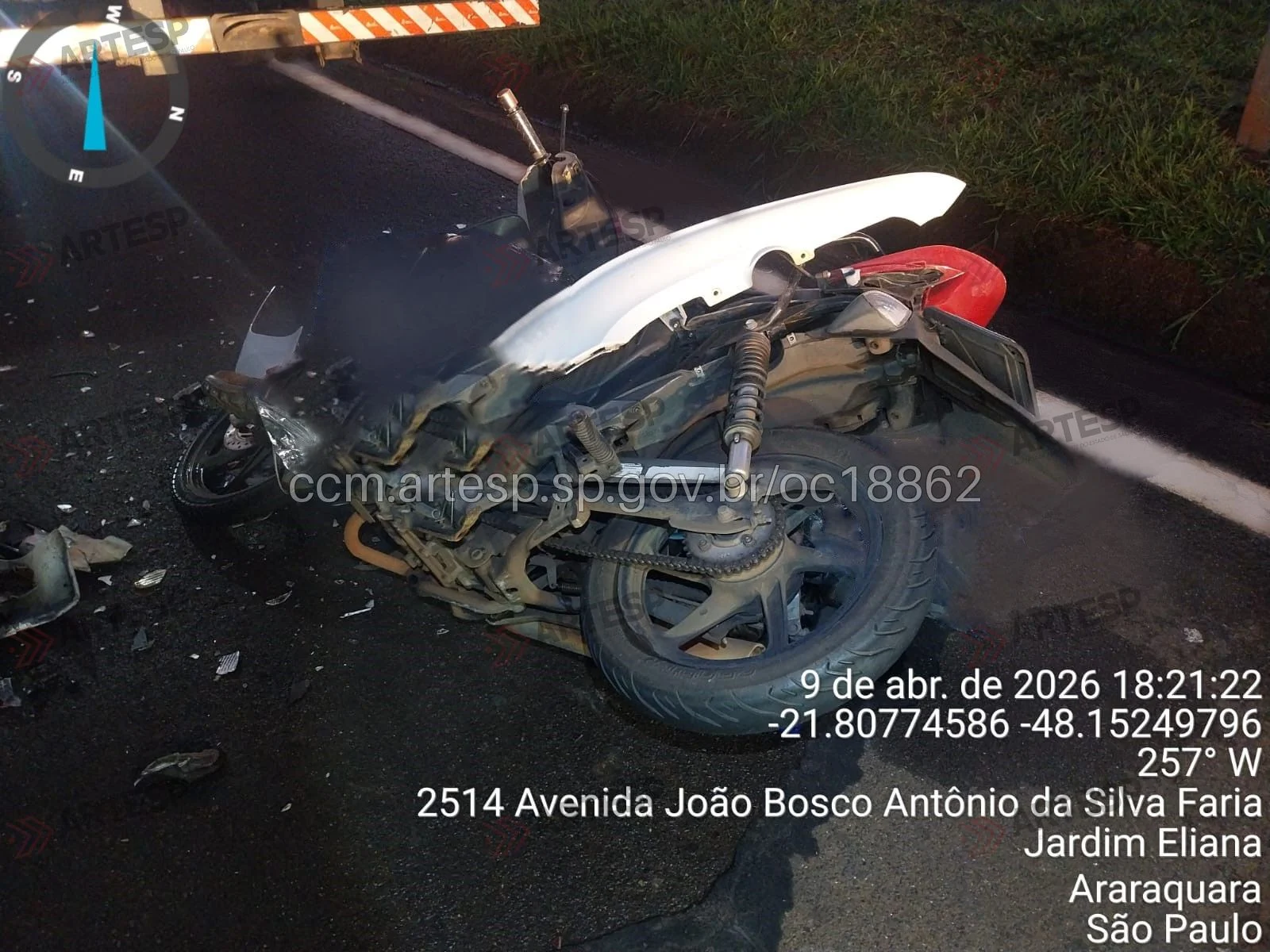 Moto Honda Biz Rodovia Antônio Machado Sant'Anna