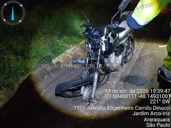 SP-255 Araraquara Moto Honda CG 150 rodovia Antônio Machado Sant'Anna