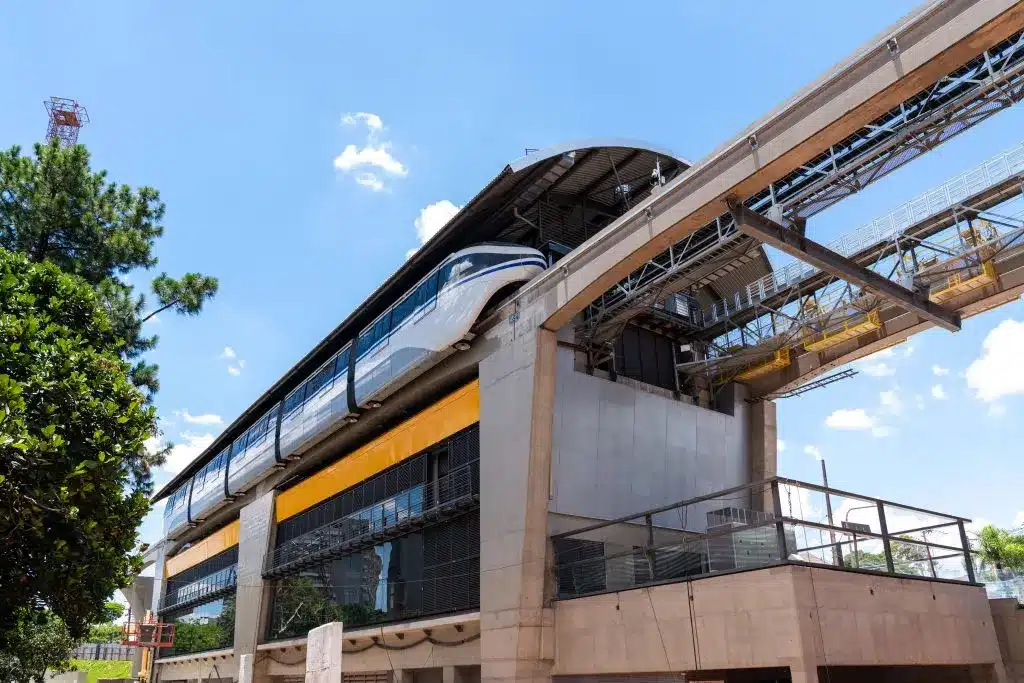 monotrilho da nova Linha 17-Ouro do Metrô