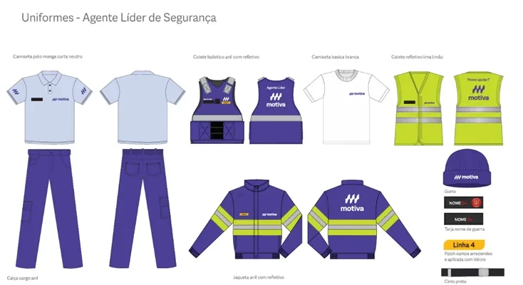 uniformes da motiva líderes