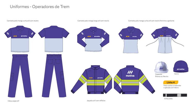 uniformes da motiva operadores