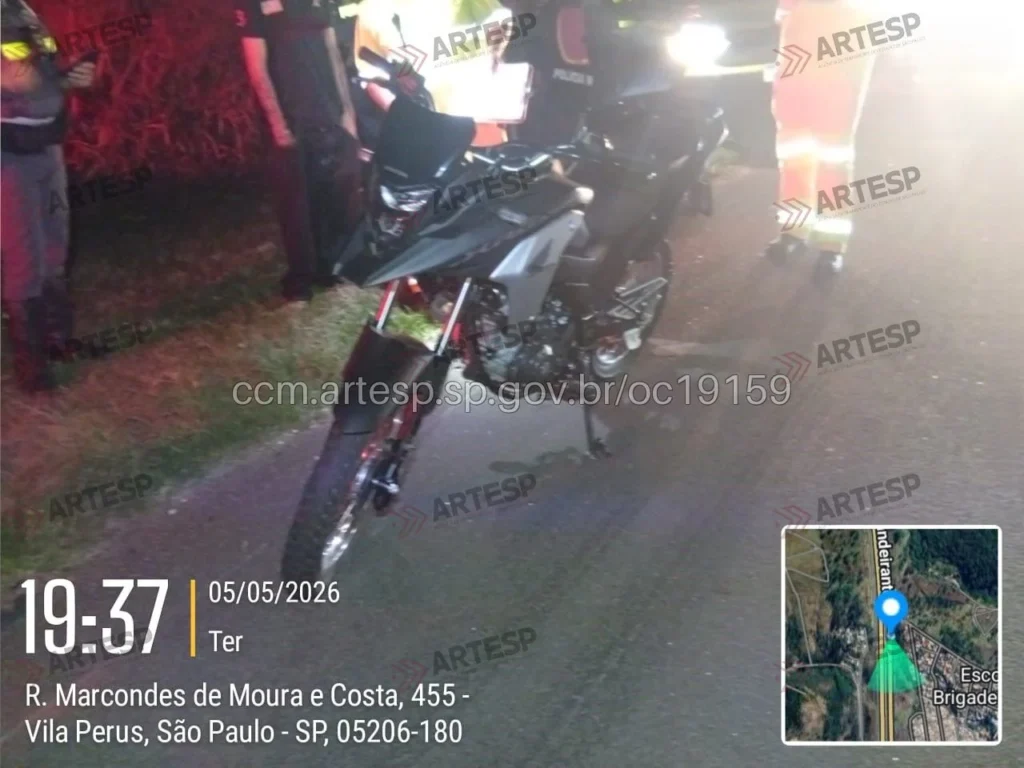 rodovia dos Bandeirantes SP Moto XRE 190