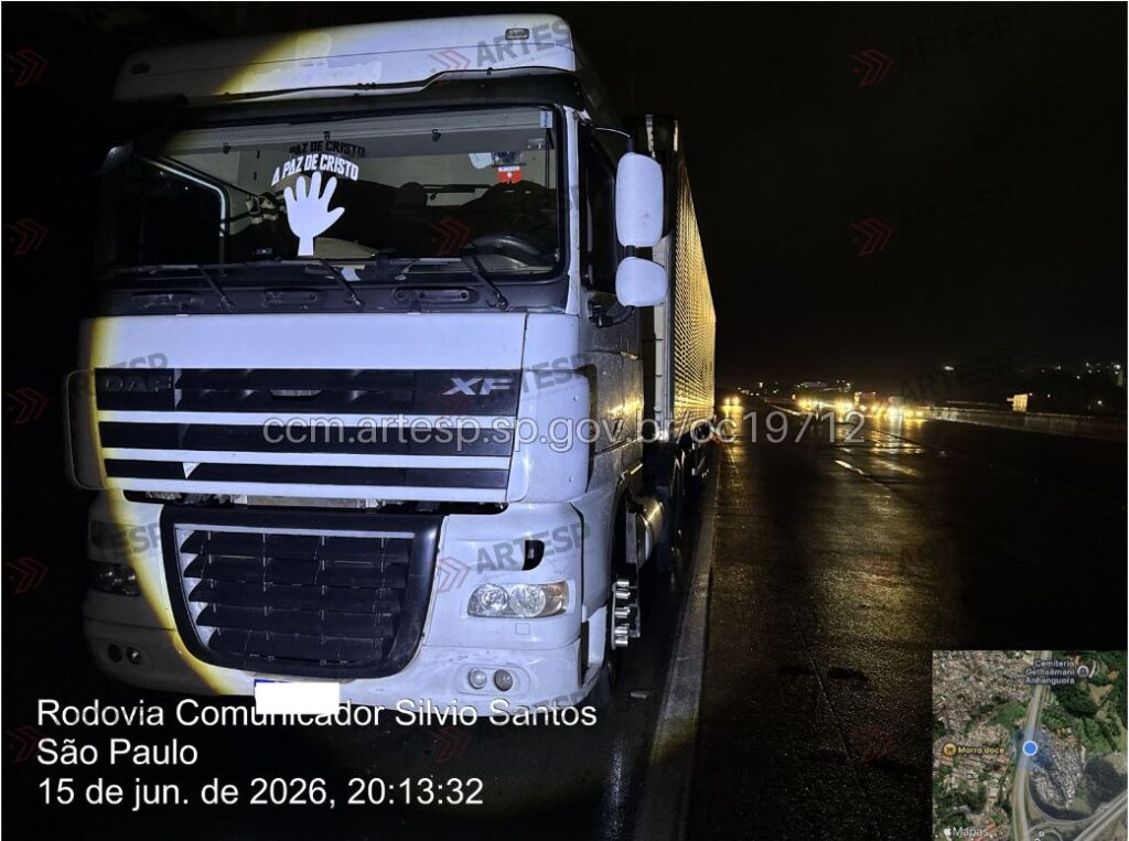 Carreta DAF XF 105 rodovia anhanguera