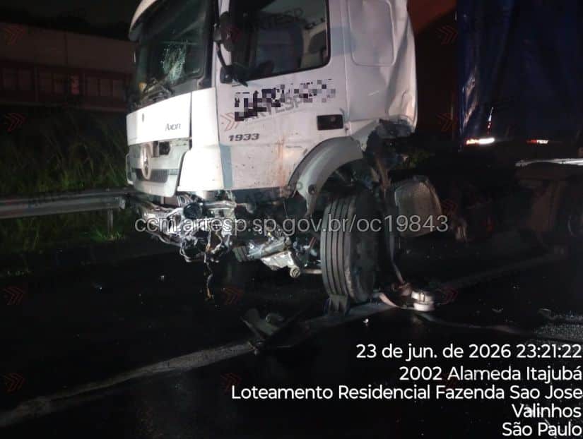 Carreta Mercedes-Benz Axor rodovia anhanguera valinhos