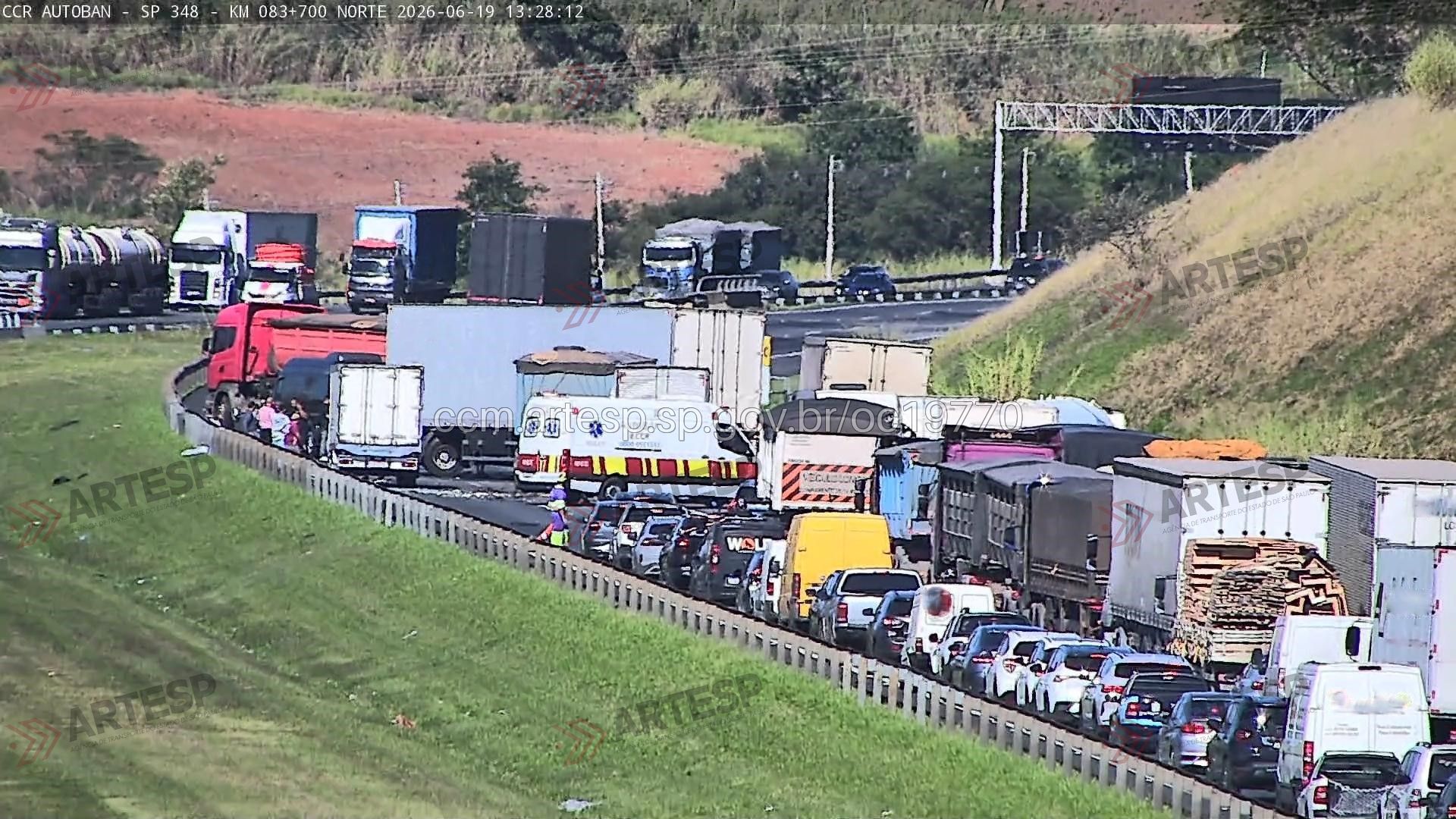 Imagem do local na rodovia dos Bandeirantes campinas