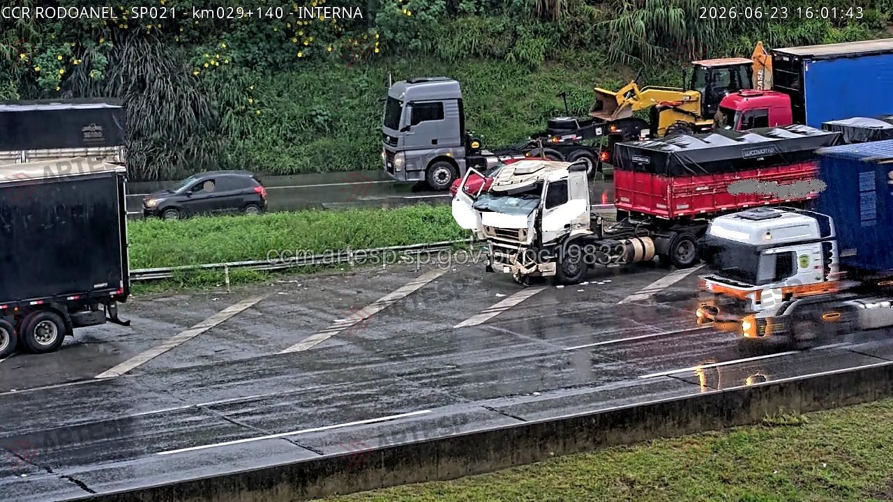 Imagem do local rodoanel acidente