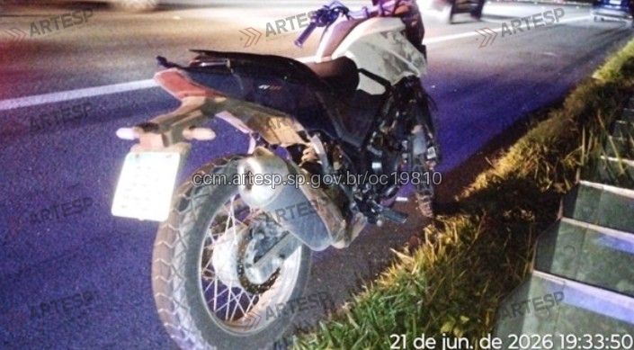 Moto Dafra NH 190 rodovia dos Bandeirantes