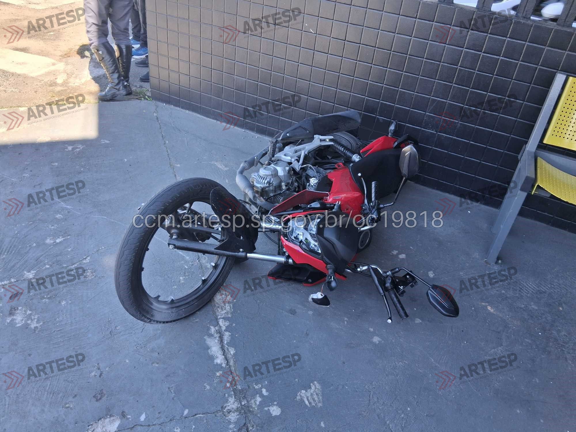 Moto Honda CG 160 rodovia anchieta campo