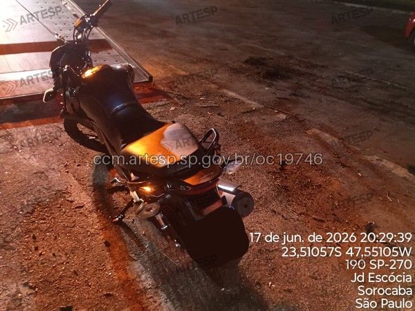 Moto Honda CG 160 rodovia raposo tavares sorocaba