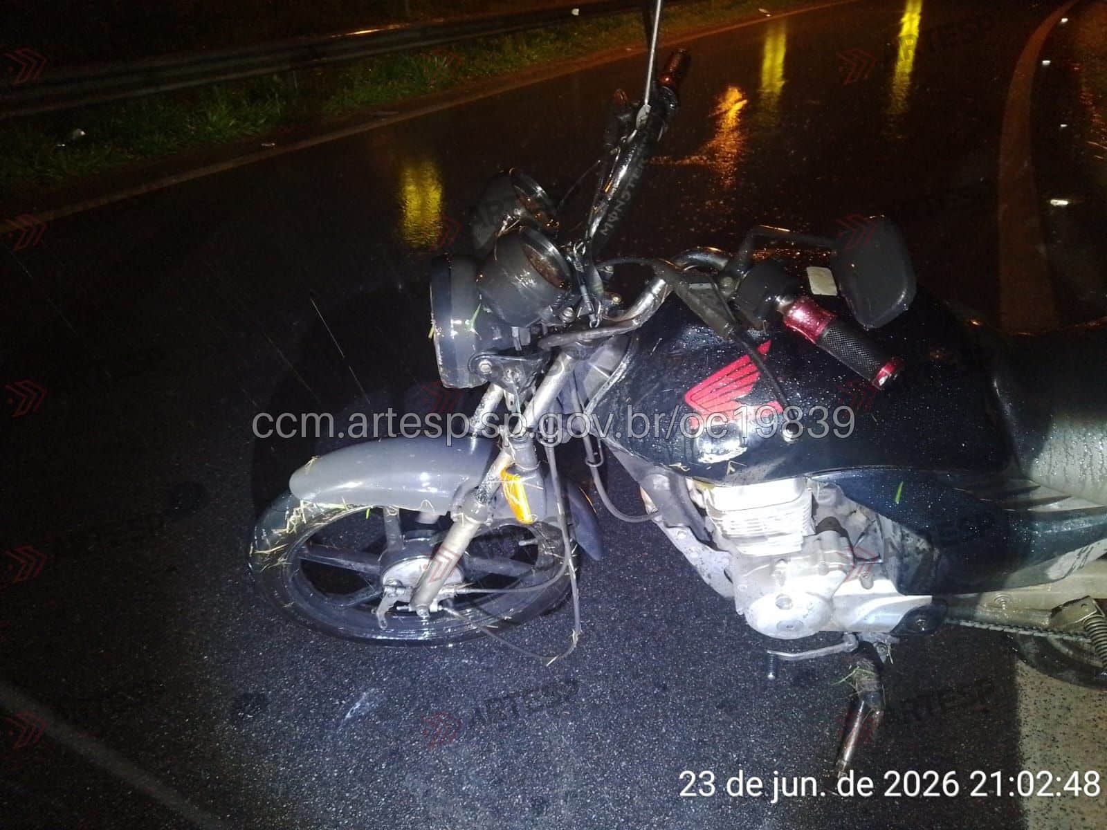 Moto no Rodoanel em osasco