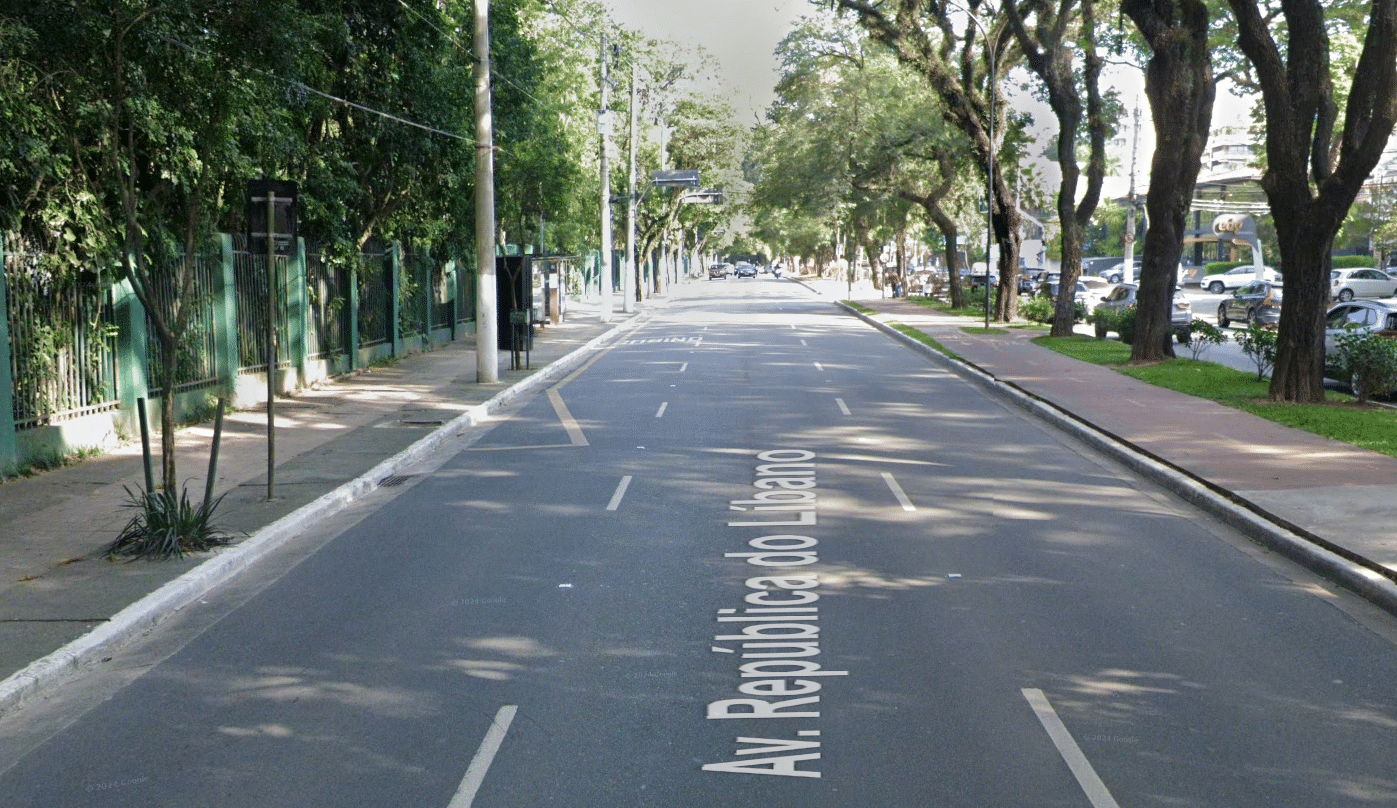 Avenida República do Líbano em Moema
