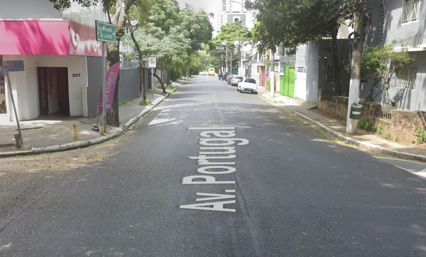Avenida Portugal no Itaim Bibi