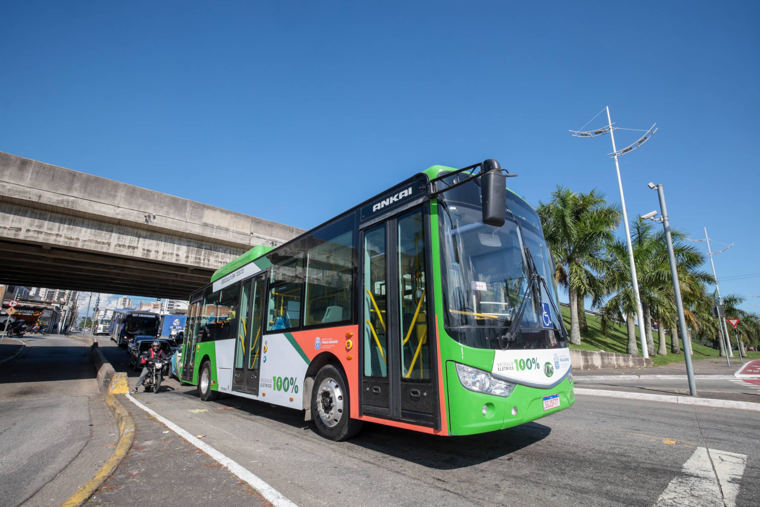 praia grande ônibus 100% elétricos